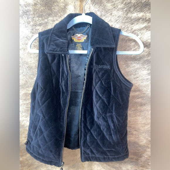 Harley Davidson matching vest/ pant set - Picture 3 of 11